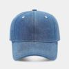 Solid Color Denim Baseball Cap for Women Korean Casual Duckbill Cap for Men Summer Sun Protection Cap