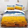Gold Wheat Field Duvet Cover Natural Scenery Print Bedding Set Microfiber Twin Queen King Comforter Cover For Kids Adults Decor