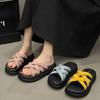 French Platform Slippers Women's Summer Wear 2025 New Fairy Style with Skirt Beach Shoes Fashion High-end Sandals