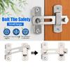 Hasp Latch Lock Sliding Door Window Cabinet Fitting Room Stainless Door Lock Safety Buckle