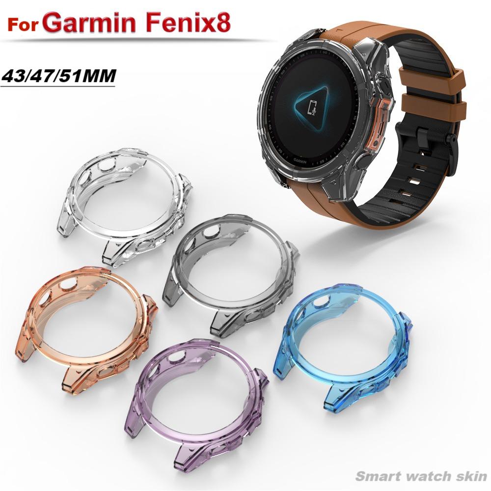 TPU Soft Case For Garmin Fenix 8  43mm 47mm 51mm Smart Watch Bumper Screen Protector Fenix8 Smart Watches Accessories