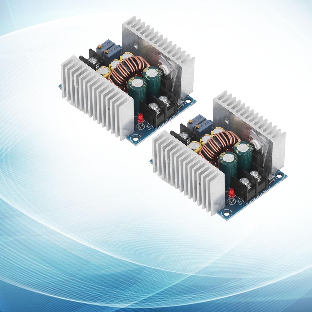 2Pcs DC To DC Buck Converter Voltage Regulator Board 6‑40V To 1.2‑35V 300W 20A Set Kit