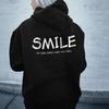 Smile No One Cares How You Feel Women Hoody Sweatshirts Pullovers Unisex Quote Pure Cotton Streetwear Jumper Casual Tops Hoodies