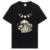 Vintage Punk Cottagecore Aesthetic Frog T-shirt Unisex Women Mushroom Moon Witchy Tshirt Unisex Clothing Short Sleeve Graphic Tee
