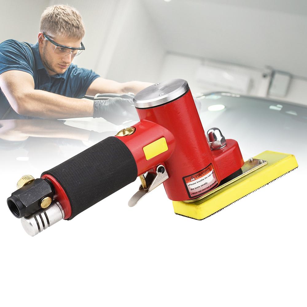 Mini Straight Line Air Sander with 2 Sanding Pads Random Orbital Pneumatic Sander Air-operated