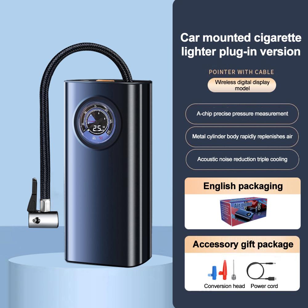 Car USB Rechargeable Air Pump Tire Inflator Portable Compressor Digital Wireless Tyre Inflator For Auto Motocycle Bicycle Balls