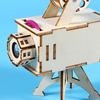 1 Set DIY Film Projector Model Kit Handmade Wooden Puzzle Vintage Projector Building Crafts Kids STEM Educational Science Experiment Toy