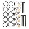 Car Fuel Injector Seals Gaskets Kit with 5 Bolts 038198051B Replacement for 2.5TDI R5 128kw 174hp