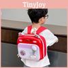 Blocked Cute Color Cartoon Cat Pattern Children Hard Shell Backpack Square