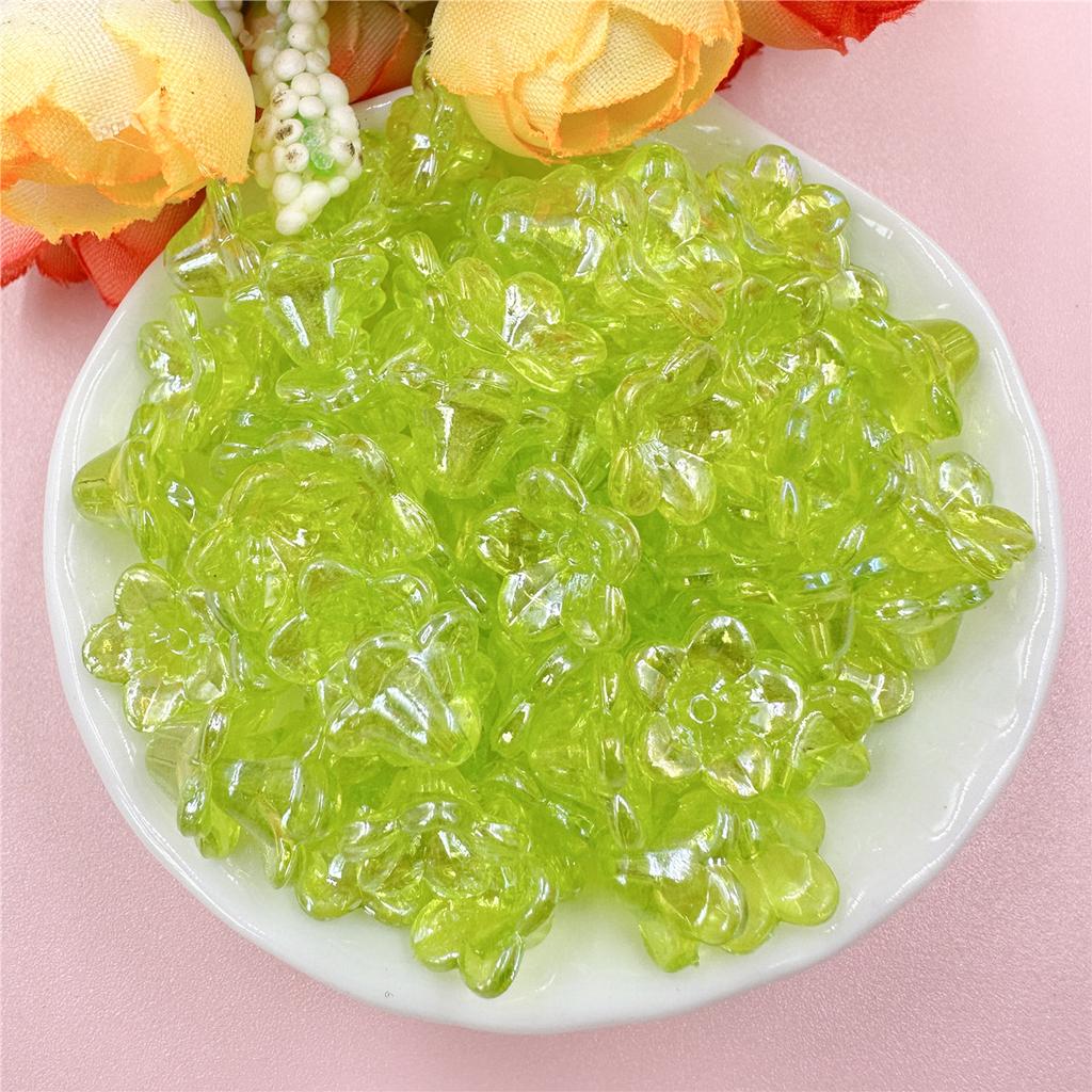 Home Party Supplies 12*6.8mm Beading Neclace Bracelet Handcrafted Loose Beads DIY Flower Jewelry Making Acrylic Beads Caps Morning Glory Earrings