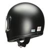 LEAD Motorcycle Helmet Full Face Matte Metallic Black Free Size Than Removable Mesh Interior Buckle Compatible with All Displacements RX-100R (Less