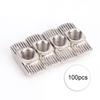 100Pcs T Slot Nut Nickel Plating Carbon Steel Sliding Fasteners for Aluminium Profiles(M6 )