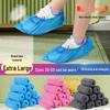 XL Thickened Non-Slip Non-Woven Disposable Shoe Covers for Indoor Use - Dustproof Overshoes for Adults