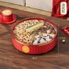 Rotatable Fruit Plate Chinese Candy Box Fruit Plate Household Living Room Coffee Table Chinese New Year Nut Box Candy Plate