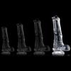 Horse Transparent Whispy XL Dildo 19 X 5.5cm - ClearlyHorny - TRANSPARENT DILDO