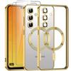 Protective Case - BOOLING - for Samsung Galaxy A26 5G - Gold - 2 Tempered Glass - Shockproof