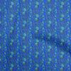 Georgette Viscose Blue Fabric Floral Quilting Supplies Print Sewing Fabric By The Yard 42 Inch