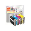 Peach Multi Pack Pack De 4 Noir, Jaune, Cyan, Magenta Cartouche D'encre (alternative For: Epson T1303, Epson T1302, Epson T1304,…