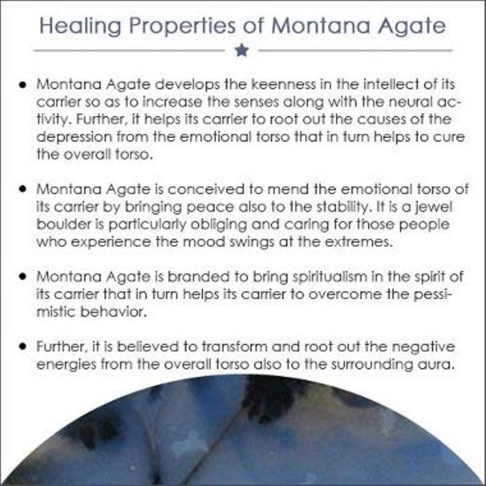 Montana Agate Gemstone Handmade Ethnic Christmas Gift Jewelry Ring 6.75" g5E55