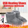 Heater Foot Shoes Winter Plush Warm Electric Slippers Feet Heated Washable Electric Shoes Warming Pad Heating Insoles