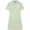 Heritage Basketball Letter Print Soft Comfortable Casual Polo Dress Women Dresses Light-Green F11W428317FLG