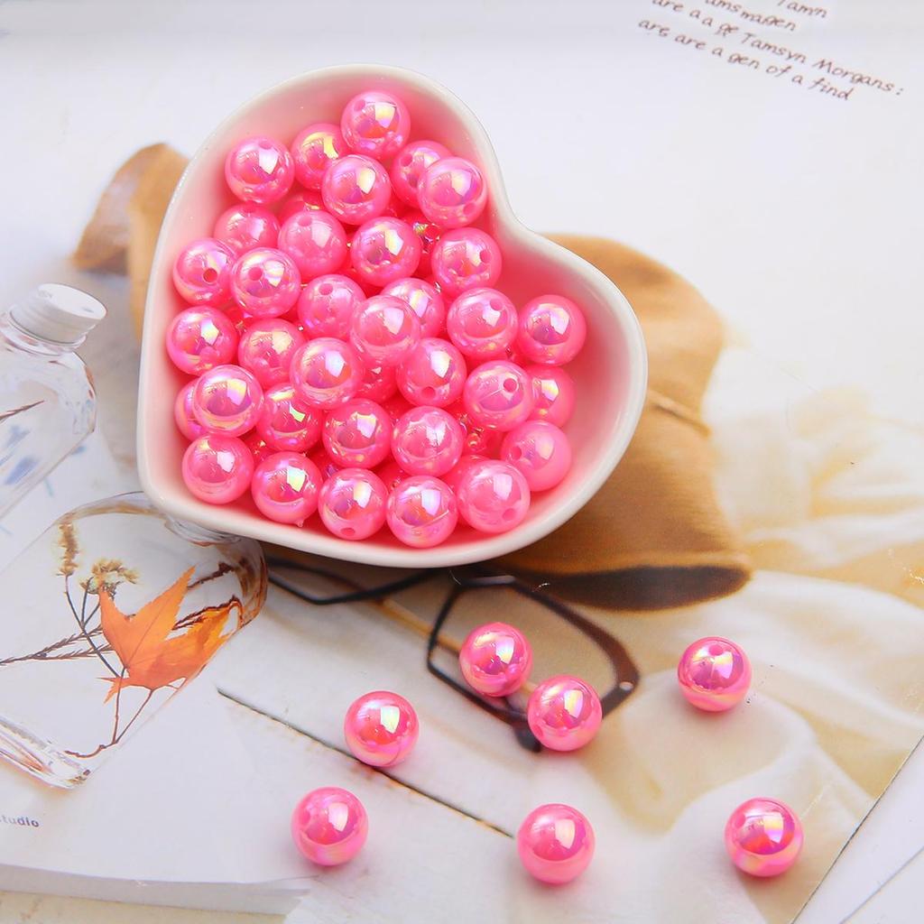 1000-5000 шт. Бусины из искусственного жемчуга ABS разных цветов, блестящие пластиковые разделительные бусины для самостоятельного изготовления ювелирных изделий