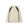 Round Neck Pullover Breathable Sports Casual Long Sleeve Knit Sweater Men Tops Khaki DV1285-206
