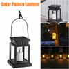 Solar Palace Lantern Garden Lamp Solar LED Candle Light Floor Light Outdoor Camping Lantern Lawn Garden Decor Christmas Decor
