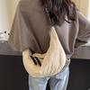 Korean Version Diagonal Span Bag Harajuku Large Capacity Shoulder Shoulder Unisex Dumpling Bag Crescent Nylon Underarm Shoulder Bag