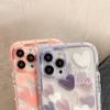 Purple Wash Painting Clear Phone Case For Iphone 13 11 12 14 Pro Max Xsmax X Xr 6 6s 7 8 Plus Se 2020 2022 Shockproof Back Cover