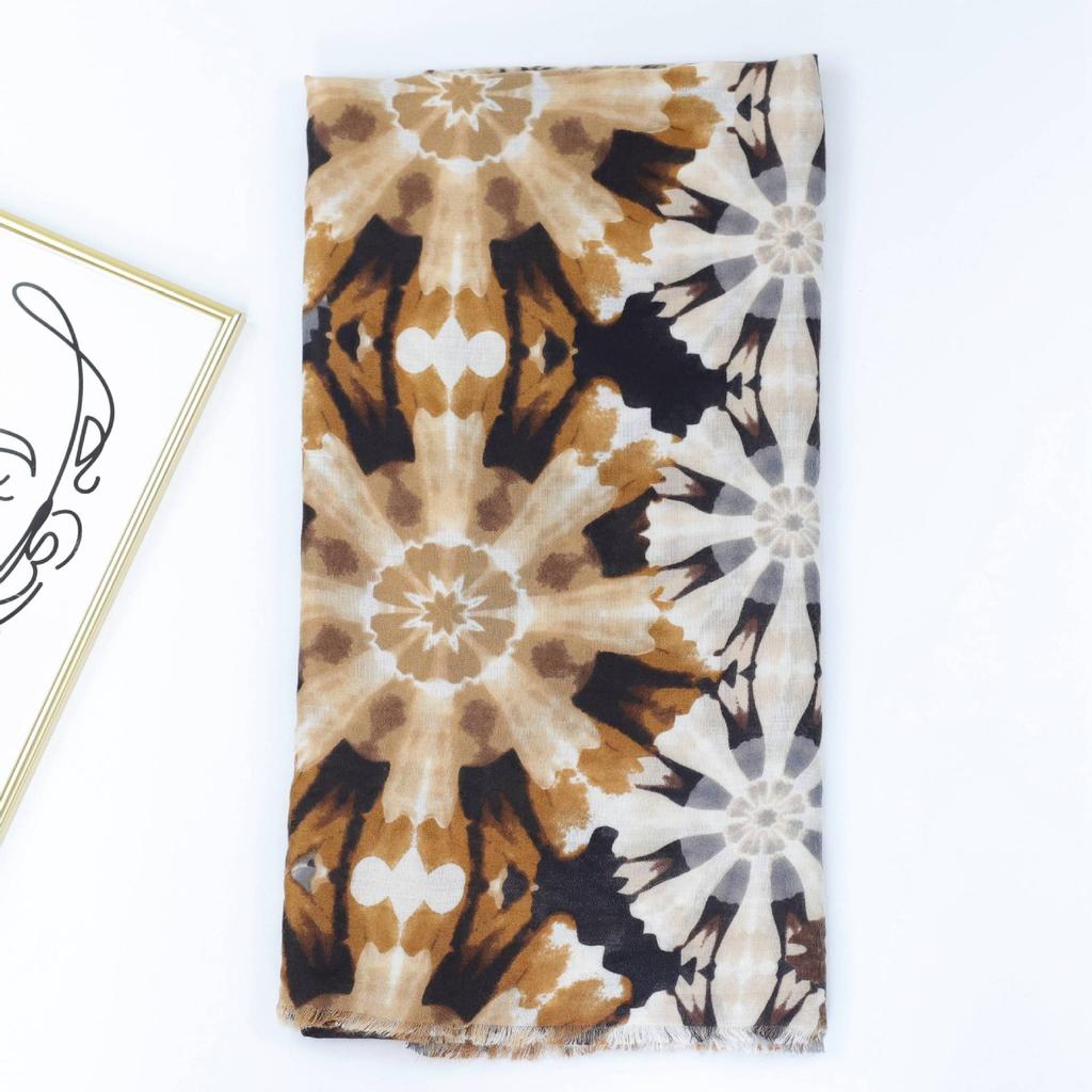 2024 Spring And Autumn Winter New Cotton And Hemp Long Thin Scarf Travel Versatile Sunscreen Warm Shawl For Women