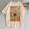 Japanese Grunge Cat T-shirt Female Colorful Hip Hop Trendy T-shirt Graphic Korean Clothes Kawaii Aesthetic Pop Culture 2000s