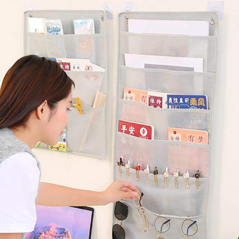 Document Hanging Storage Bag Oxford Cloth Storage Pocket Chart Hanging File Folding Holder Cascading Fabric Organizer For Office