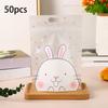 50pcs Food Packaging Bags Cute Resealable Biscuits Bags Cartoon Candy Bag Pastry Bags Cookie Packaging Bags for Chocolate