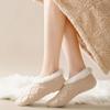 1Pair Thickened Warm Non Slip Floor Socks Velvet Shoes Home Use Women's Winter