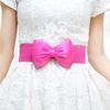 Women Bowknot Cummerbunds Stretch Bukle Waistband Belt Girl Dress Accessories