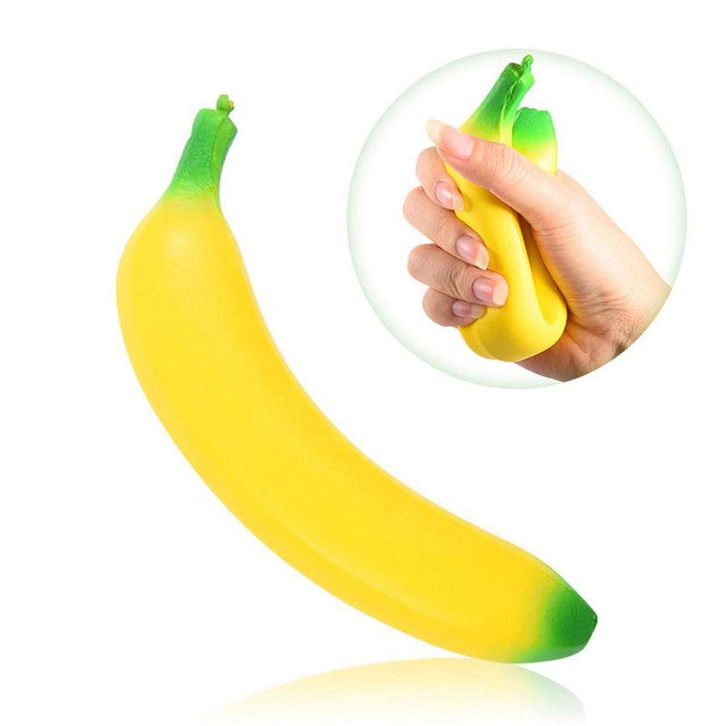 Anti-Stress Squishy Slow Rising Jumbo Squishy Banana Toys Kneading Fruit Squeeze Toys Fun Stress Relief Toys