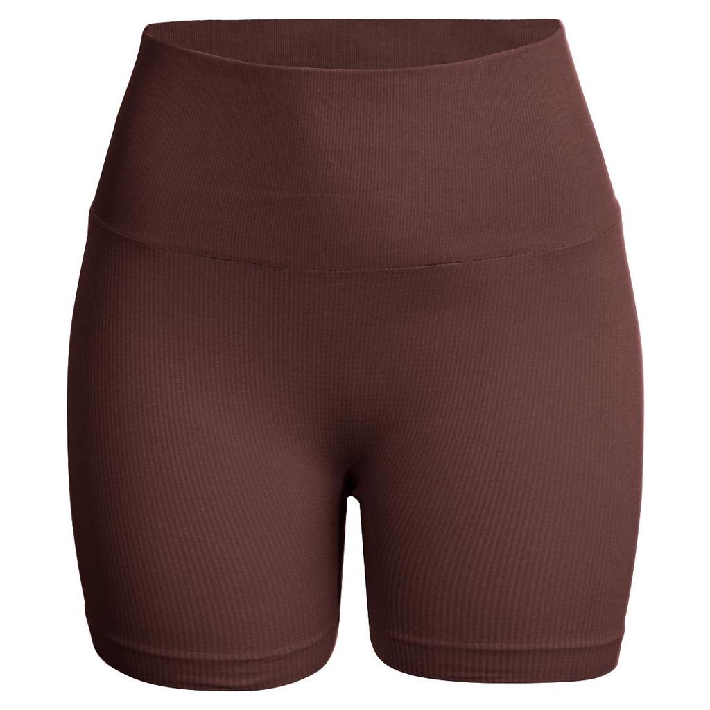 Seamless Ribbed Butt-Lifting Yoga Shorts - Super Elastic Slimming Fitness Pants