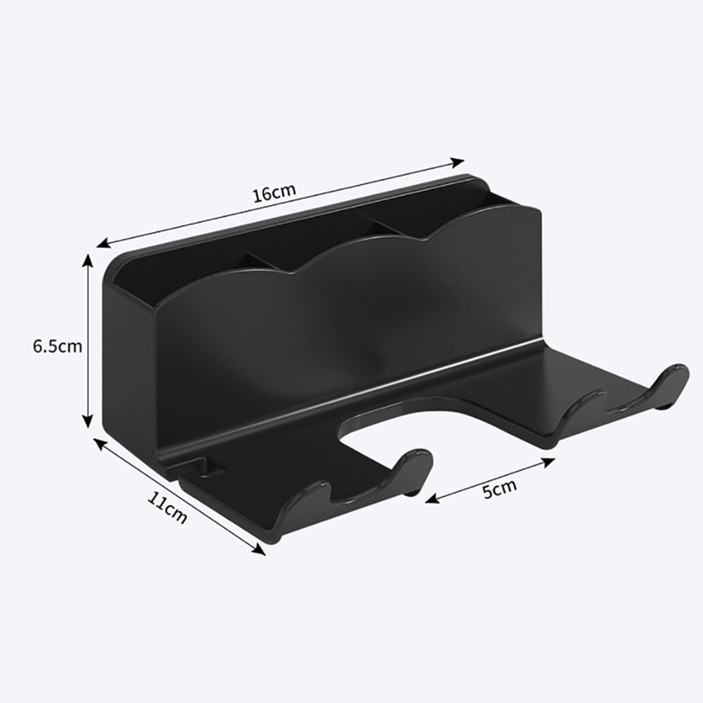 Plastic Hair Dryer Holder Black/White Sorting Bracket Durable Storage Rack