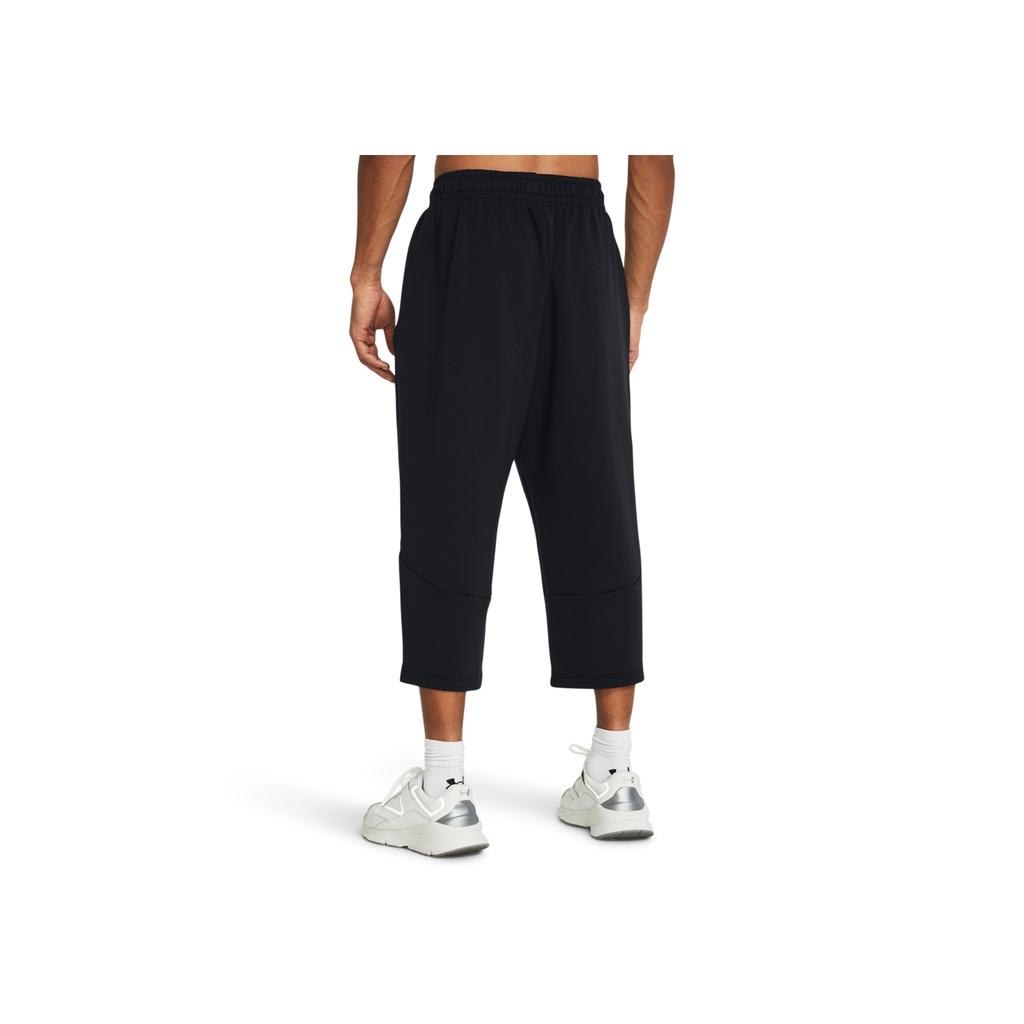 Under Armour Unstoppable Solid Loose Fleece Training Cropped Knit Pants Men Pants Black 1384010-001