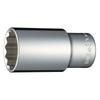 TONE Deep Socket Drive Angle Width Across Flats 32mm (12 Square) HP4D-32L 12.7mm (1/2")