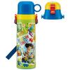 Kids' 2-Way Stainless Steel Water Bottle, 580ml (Direct Drink) or 570ml (Cup Drink), Disney Toy Story 24 Design, Lightweight and Child-Friendly