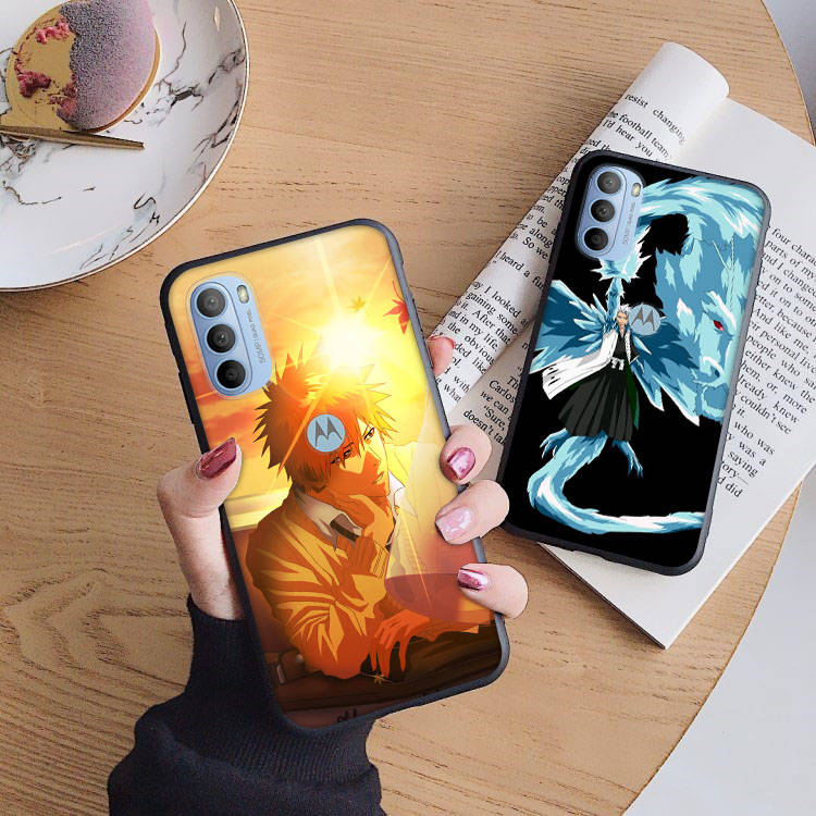 AD90 Anime Bleach Black Case for Samsung Note 20 Lite S24 Ultra S23 S22 A05 A06 A11 A71 A15 A16 A13 A24 A25 A33 A52 A53 M55 M35 Sofe Cover