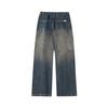 Drawstring Jeans Men's Autumn New Japanese Trendy Brand Loose Wide-leg Pants