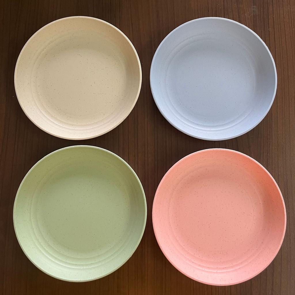 Wheat Straw Soup Bowl Microwavable Plastic Tableware Fruit Salad Bowls Cereal Ramen Pasta Dishes Dinner Plate  Friendly BPA Free