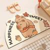 Cartoon Bathroom Absorbent Mat Toilet Dirty and Non-slip Mat Household Toilet Door Quick-drying Diatom Mud Mat