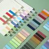 200pcs Simplicity Gradient Color Sticky Note Cute Translucent Student Sticky Note PET Index Stickers Color Classify Bookmarks