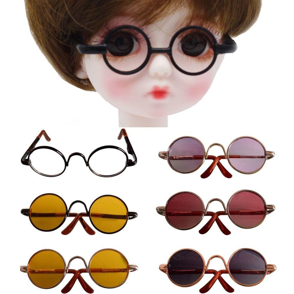 Plush Doll Accessories Plush Doll Eyeglasses For 10/15cm Dolls Cute Heart Frame Glasses Clothes