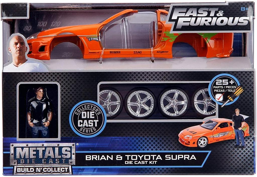 Jada Toys Fast Furious Brian Supra Scale Build Collect Fast Furious Supra Brian Figure Assembly KIT & & 124 N' & O'Connor [Item]