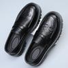 Platform Summer Leather Men Formal Shoes Luxury Brand 2024 Men's Loafers Dress Moccasins Breathable Slip On Black Driving Shoes